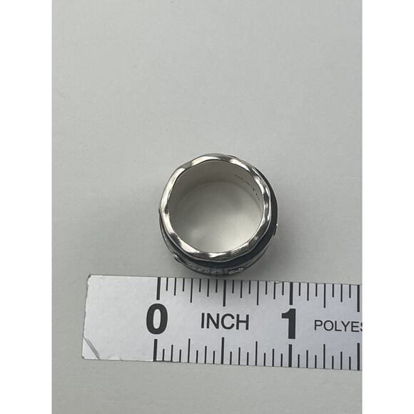 Silpada Sterling Silver & Brass with Patina Spinner Ring Isabella R3137 Size 6 - Picture 3 of 11